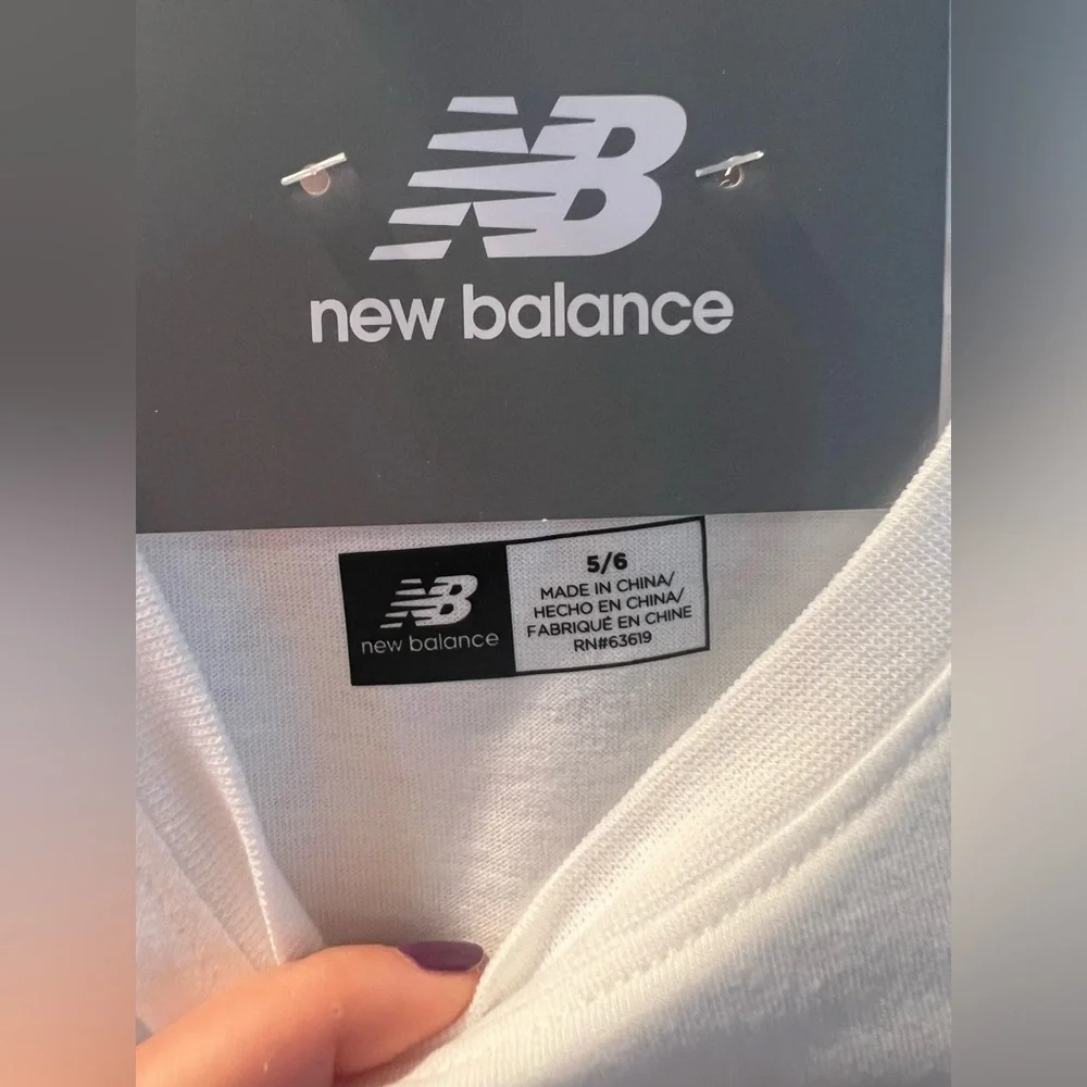 New Balance Boys Performance Short Set 2 Piece, White , Size 5-6, New With Tags